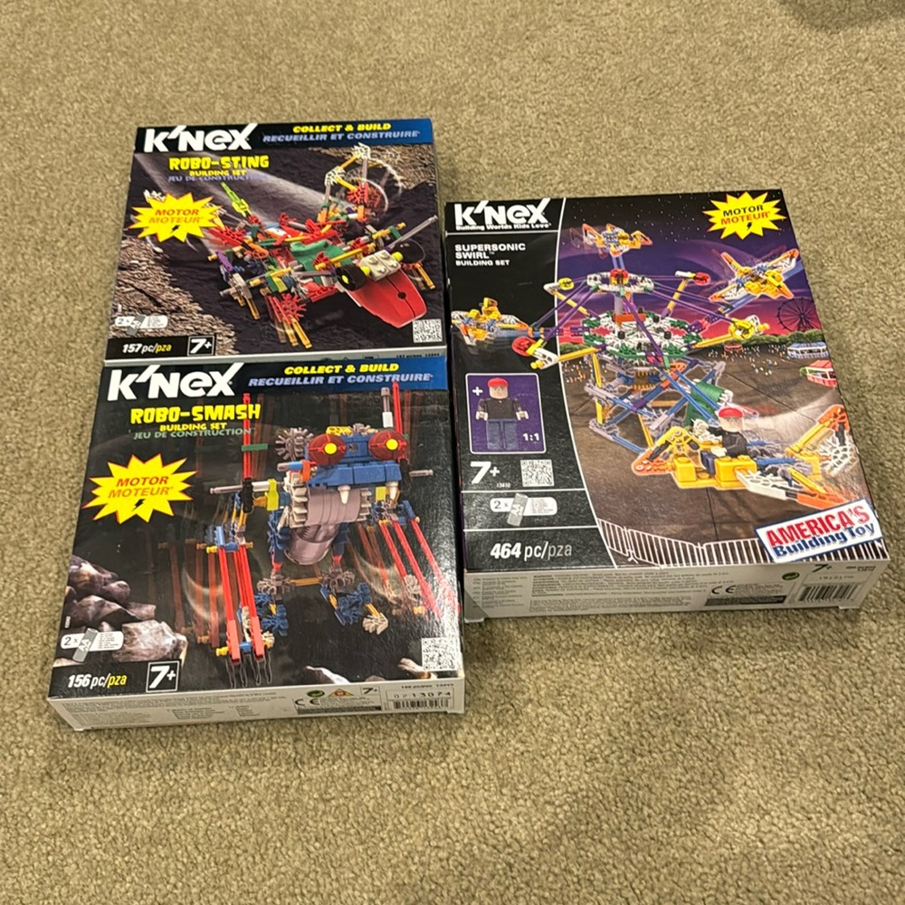 3 in 1 Brand New KNEX Bundle